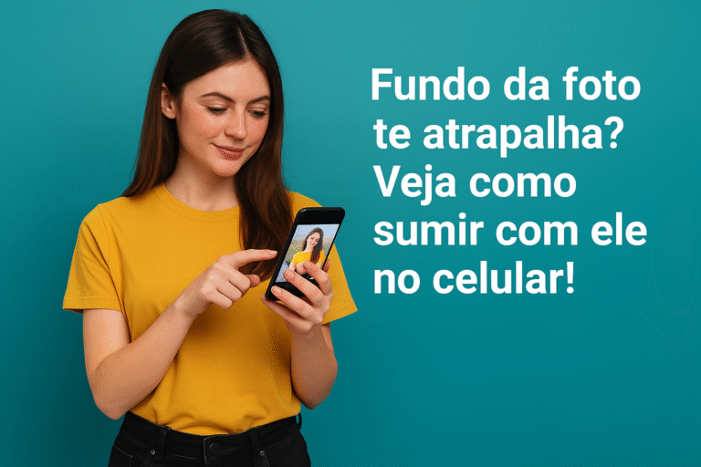 Fundo da foto te atrapalha? Veja como sumir com ele no celular!