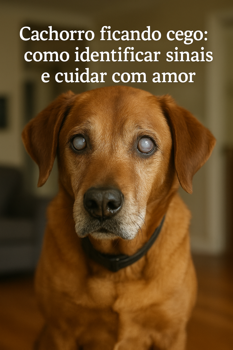 Cachorro ficando cego: como identificar sinais e cuidar com amor