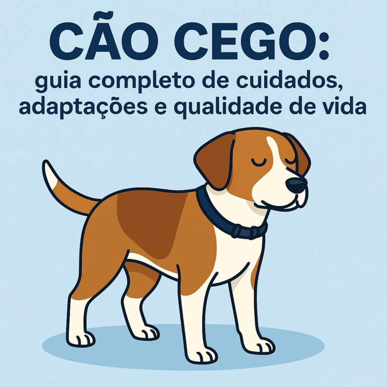 Cão cego: guia completo de cuidados, adaptações e qualidade de vida