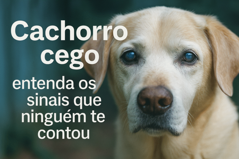 Cachorro cego: entenda os sinais que ninguém te contou
